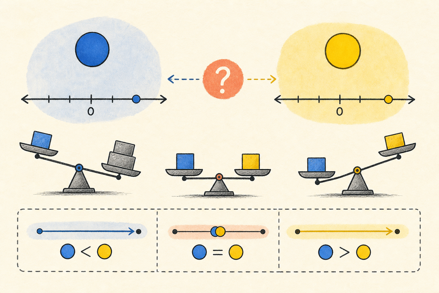 Editorial math illustration for Comparing Two Constants