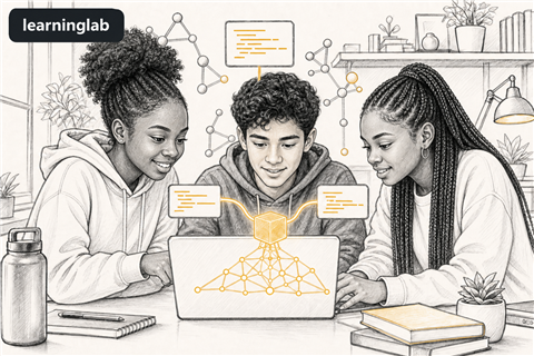 Line-art illustration for Collaboration
