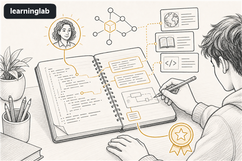 Line-art illustration for Documenting Code and Giving Credit