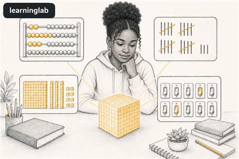 Line-art illustration for Introduction to Number Systems