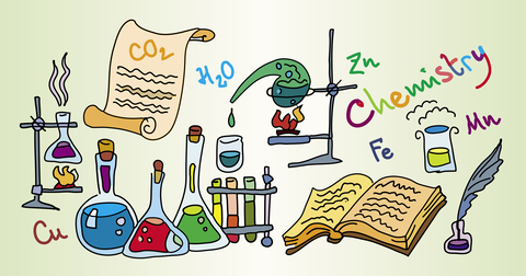 Picture of the tools of a chemist