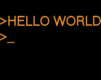 Picture of Hello World Program
